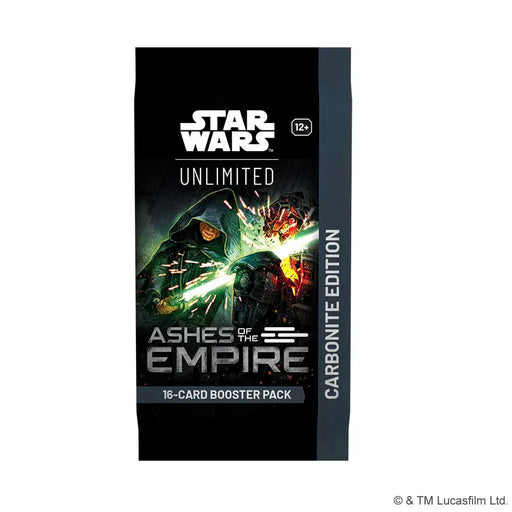 Fantasy Flight Games Star Wars: Unlimited - Ashes of the Empire - Carbonite Edition Booster Pack available at Northumbrian Tin Soldier