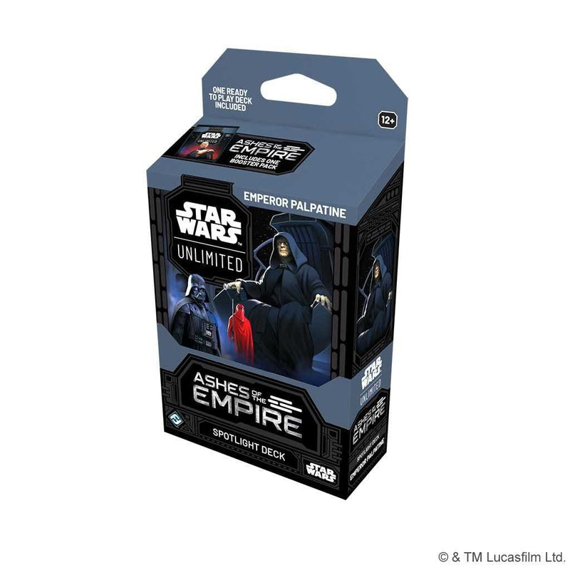 Fantasy Flight Games Star Wars: Unlimited - Ashes of the Empire - Spotlight Deck - Palpatine available at Northumbrian Tin Soldier