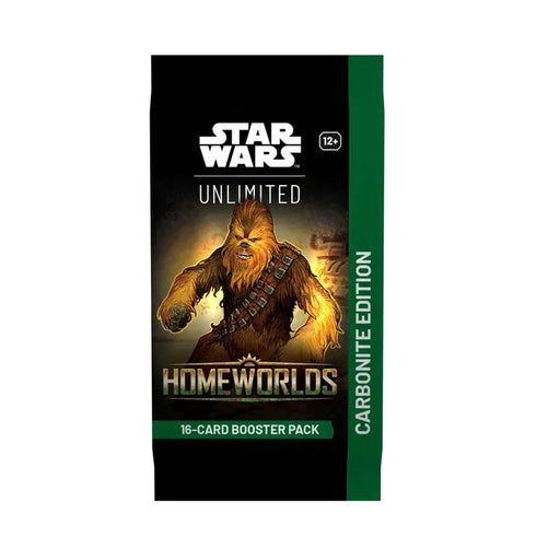 Fantasy Flight Games Star Wars: Unlimited - Homeworlds  - Carbonite Edition Booster Pack available at Northumbrian Tin Soldier