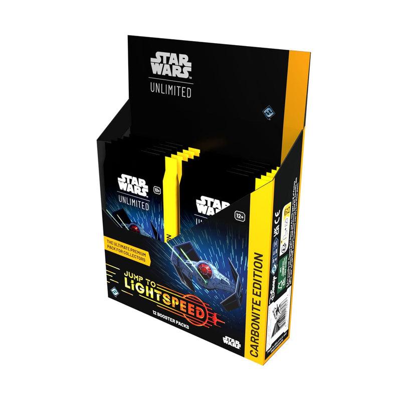 Fantasy Flight Games Star Wars: Unlimited - Jump to Lightspeed - Carbonite Edition Booster Box available at Northumbrian Tin Soldier