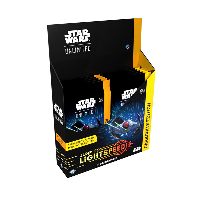 Fantasy Flight Games Star Wars: Unlimited - Jump to Lightspeed - Carbonite Edition Booster Box available at Northumbrian Tin Soldier