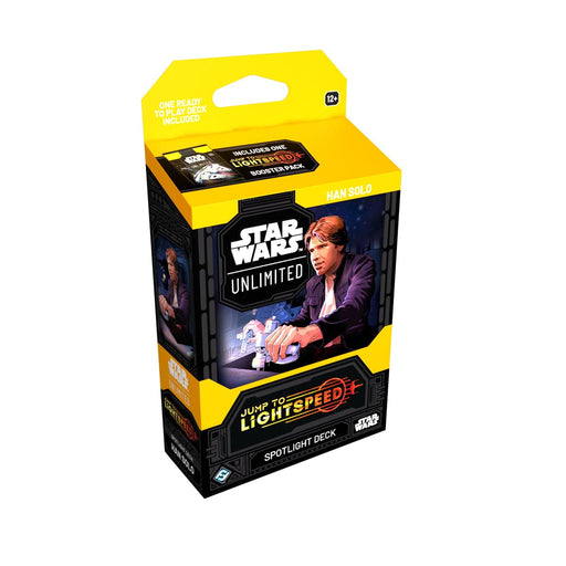 Fantasy Flight Games Star Wars: Unlimited - Jump to Lightspeed - Spotlight Deck - Han Solo available at Northumbrian Tin Soldier