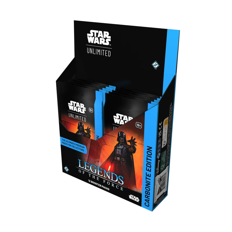 Fantasy Flight Games Star Wars: Unlimited - Legends of the Force  - Carbonite Edition Booster Box available at Northumbrian Tin Soldier