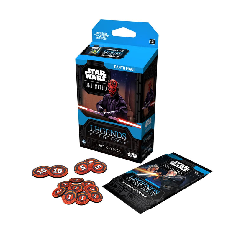 Fantasy Flight Games Star Wars: Unlimited - Legends of the Force - Spotlight Deck - Darth Maul available at Northumbrian Tin Soldier