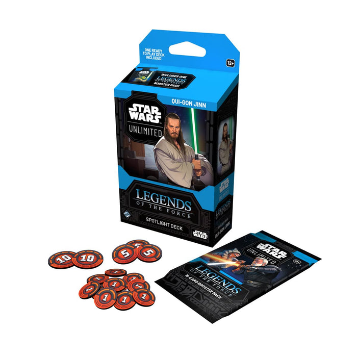 Fantasy Flight Games Star Wars: Unlimited - Legends of the Force - Spotlight Deck - Qui-Gon Jinn available at Northumbrian Tin Soldier