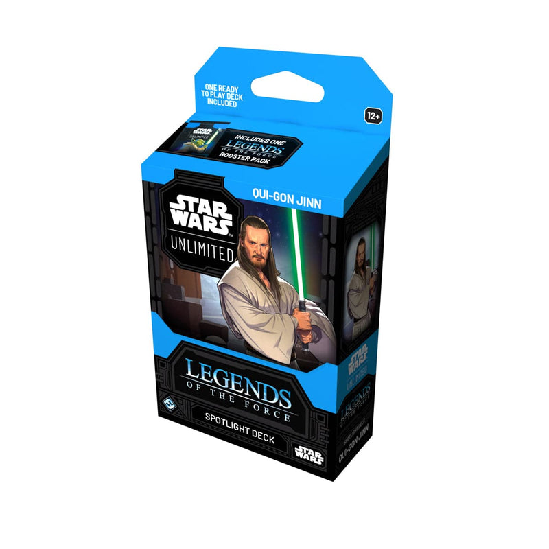Fantasy Flight Games Star Wars: Unlimited - Legends of the Force - Spotlight Deck - Qui-Gon Jinn available at Northumbrian Tin Soldier