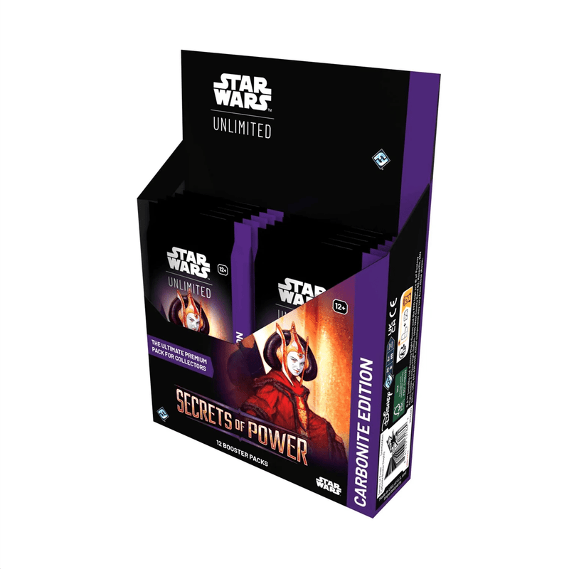 Fantasy Flight Games Star Wars: Unlimited - Secrets of Power - Carbonite Edition Booster Box available at Northumbrian Tin Soldier