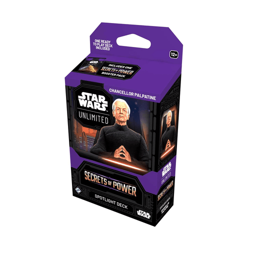 Fantasy Flight Games Star Wars: Unlimited - Secrets of Power - Spotlight Deck - Chancellor Palpatine available at Northumbrian Tin Soldier