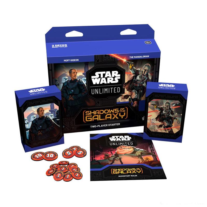 Fantasy Flight Games Star Wars: Unlimited - Shadows of the Galaxy - Two-Player Starter Set available at Northumbrian Tin Soldier