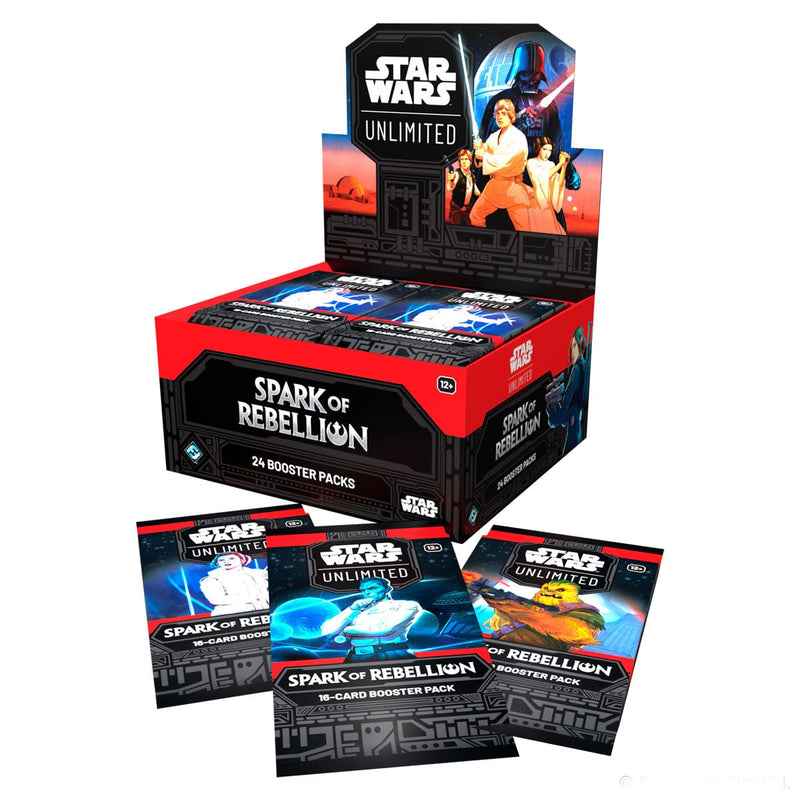 Fantasy Flight Games Star Wars: Unlimited - Spark of Rebellion - Booster Box available at Northumbrian Tin Soldier