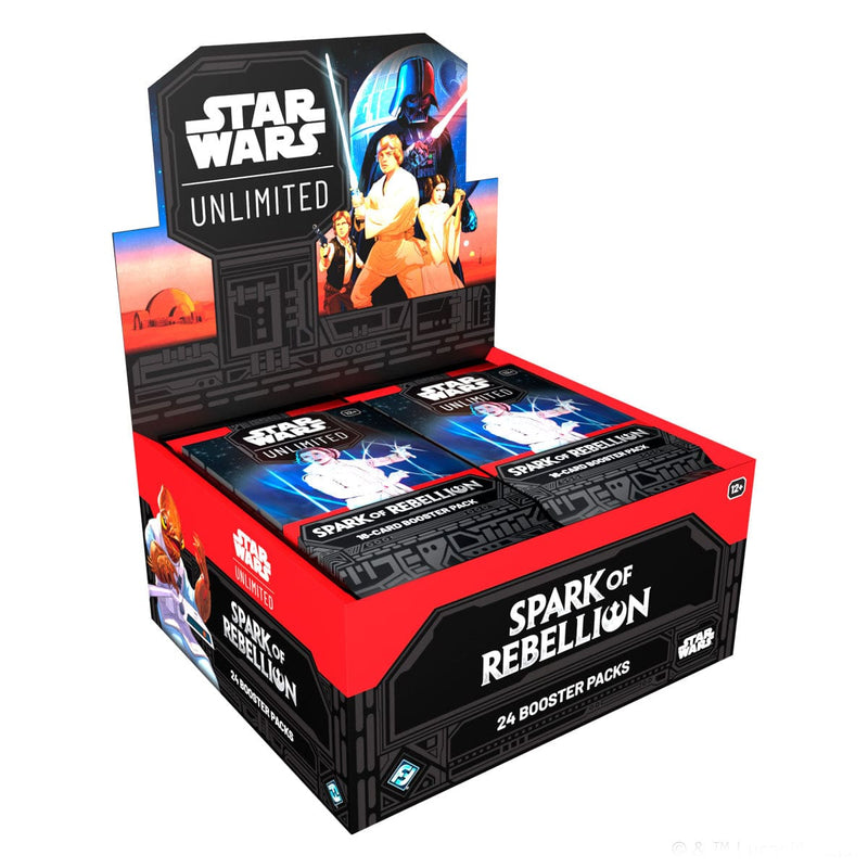 Fantasy Flight Games Star Wars: Unlimited - Spark of Rebellion - Booster Box available at Northumbrian Tin Soldier