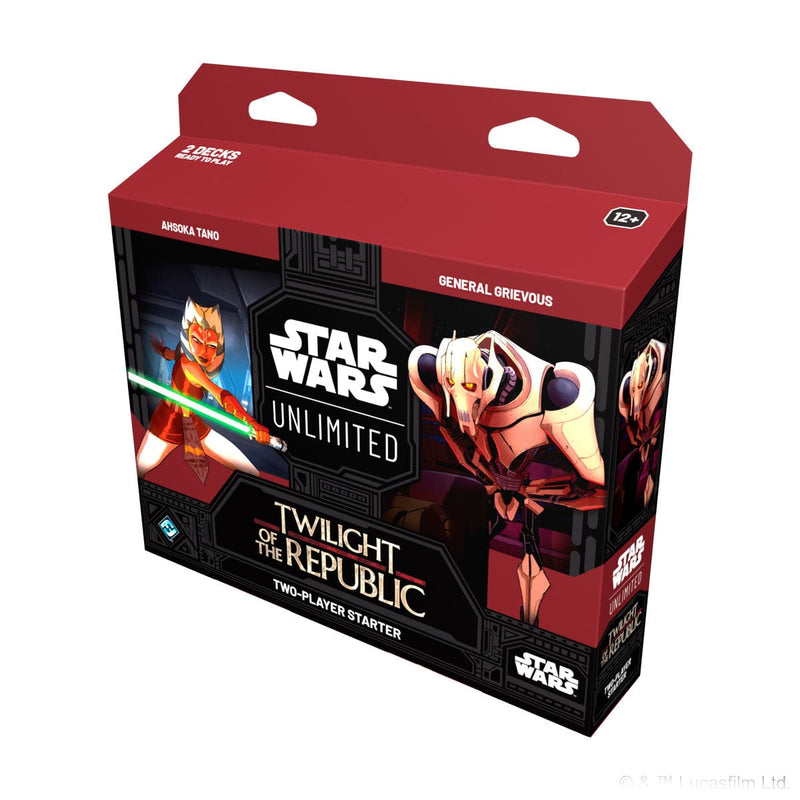 Fantasy Flight Games Star Wars: Unlimited - Twilight of the Republic - Two-Player Starter Set available at Northumbrian Tin Soldier