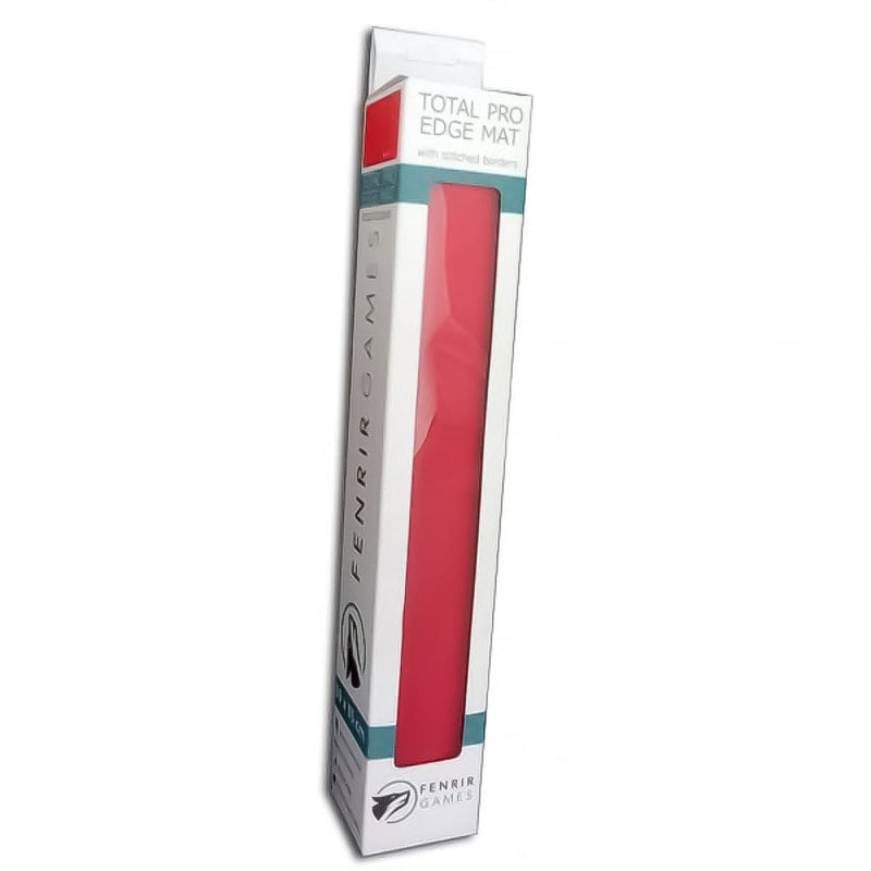 Fenrir Games Total Pro Edge Playmat - Solid Colour Red available at Northumbrian Tin Soldier