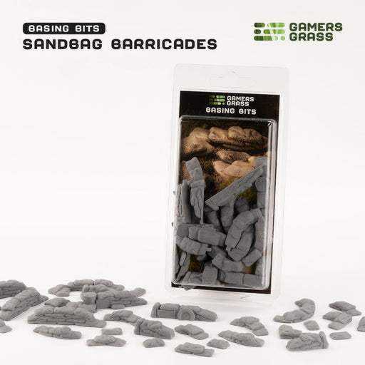 Gamers Grass Basing Bits - Sandbag Barricades Basing Materials available at Northumbrian Tin Soldier