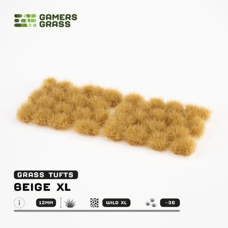 Gamers Grass Gamers Grass: 12mm Wild Tufts - Beige XL Basing Materials available at Northumbrian Tin Soldier