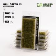 Gamers Grass Gamers Grass: 12mm Wild Tufts - Dry Green XL Basing Materials available at Northumbrian Tin Soldier