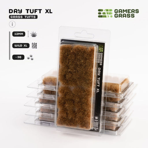 Gamers Grass Gamers Grass: 12mm Wild Tufts - Dry Tuft XL Basing Materials available at Northumbrian Tin Soldier