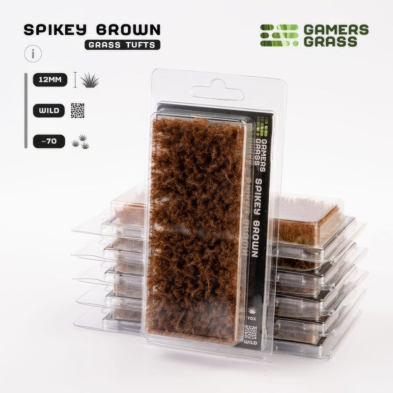 Gamers Grass Gamers Grass: 12mm Wild Tufts - Spikey Brown Basing Materials available at Northumbrian Tin Soldier