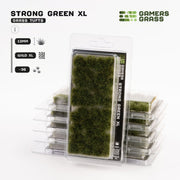 Gamers Grass Gamers Grass: 12mm Wild Tufts - Strong Green XL Basing Materials available at Northumbrian Tin Soldier