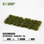 Gamers Grass Gamers Grass: 12mm Wild Tufts - Strong Green XL Basing Materials available at Northumbrian Tin Soldier