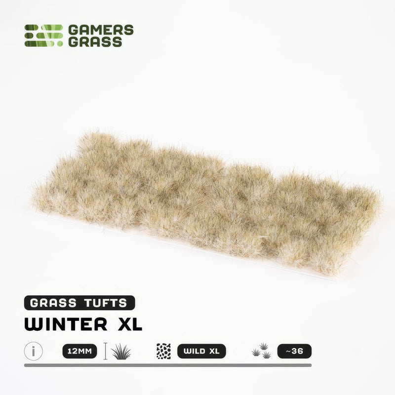 Gamers Grass Gamers Grass: 12mm Wild Tufts - Winter XL Basing Materials available at Northumbrian Tin Soldier