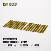Gamers Grass Gamers Grass: 2mm Small Tufts - Dry Green Basing Materials available at Northumbrian Tin Soldier
