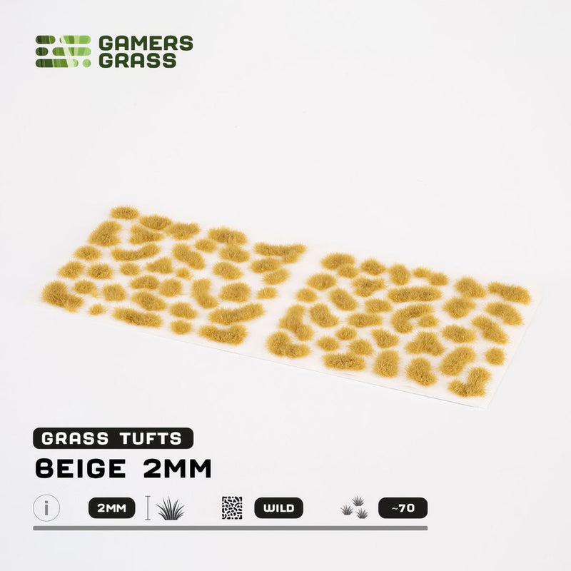 Gamers Grass Gamers Grass: 2mm Wild Tufts - Beige Basing Materials available at Northumbrian Tin Soldier