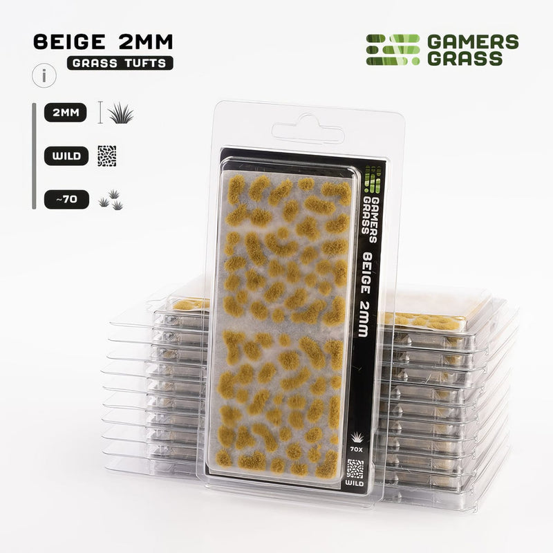 Gamers Grass Gamers Grass: 2mm Wild Tufts - Beige Basing Materials available at Northumbrian Tin Soldier