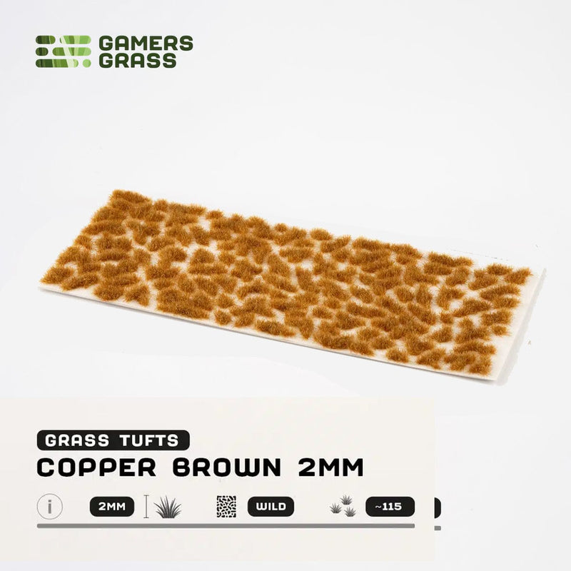 Gamers Grass Gamers Grass - 2mm Wild Tufts - Copper Brown available at Northumbrian Tin Soldier