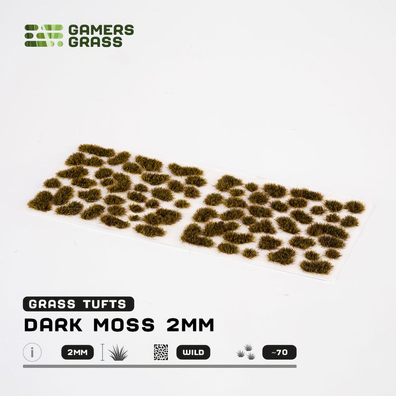 Gamers Grass Gamers Grass: 2mm Wild Tufts - Dark Moss Basing Materials available at Northumbrian Tin Soldier