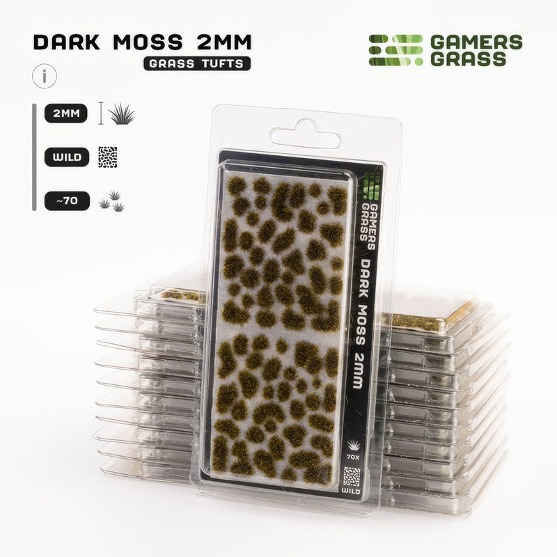 Gamers Grass Gamers Grass: 2mm Wild Tufts - Dark Moss Basing Materials available at Northumbrian Tin Soldier
