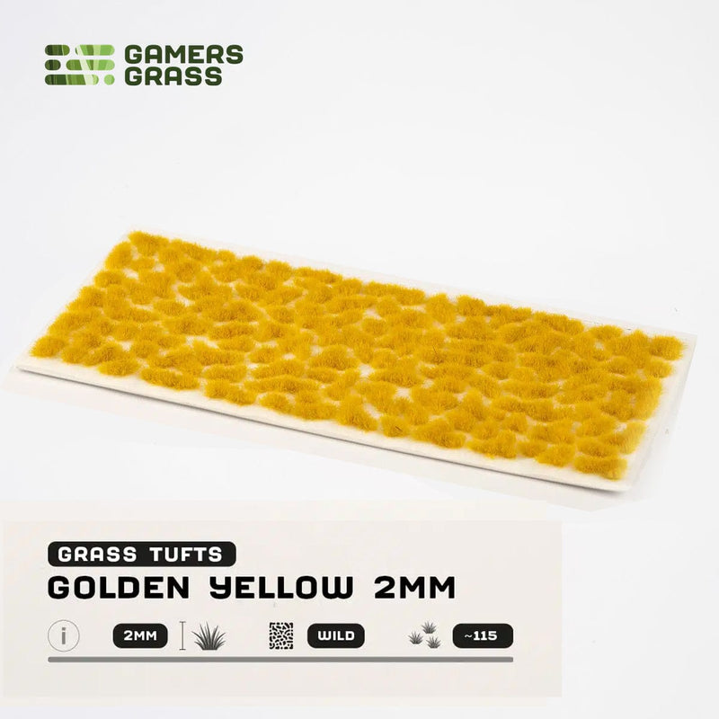 Gamers Grass Gamers Grass - 2mm Wild Tufts - Golden Yellow available at Northumbrian Tin Soldier
