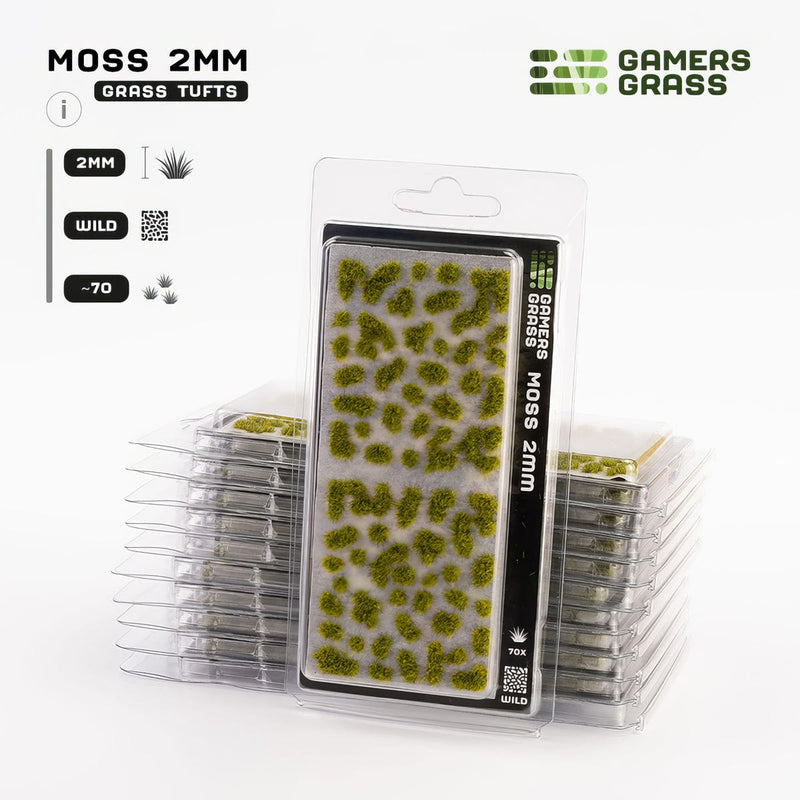 Gamers Grass Gamers Grass: 2mm Wild Tufts - Moss Basing Materials available at Northumbrian Tin Soldier