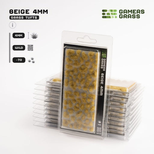 Gamers Grass Gamers Grass: 4mm Wild Tufts - Beige Basing Materials available at Northumbrian Tin Soldier