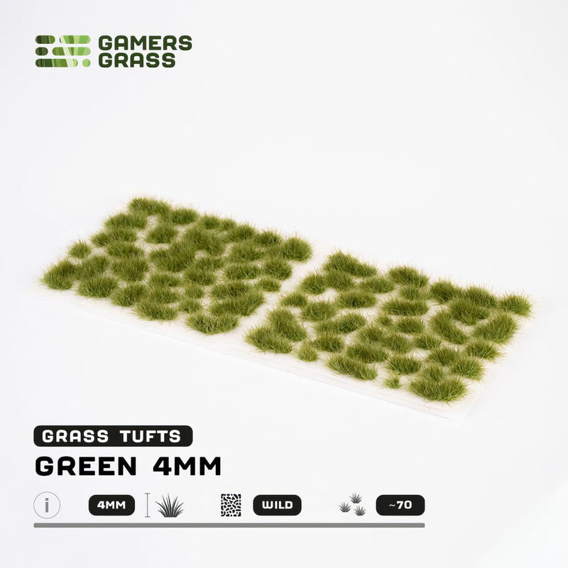 Gamers Grass Gamers Grass: 4mm Wild Tufts - Green Basing Materials available at Northumbrian Tin Soldier
