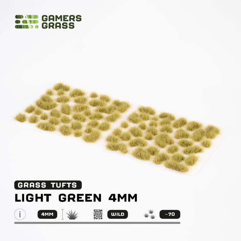 Gamers Grass Gamers Grass: 4mm Wild Tufts - Light Green Basing Materials available at Northumbrian Tin Soldier