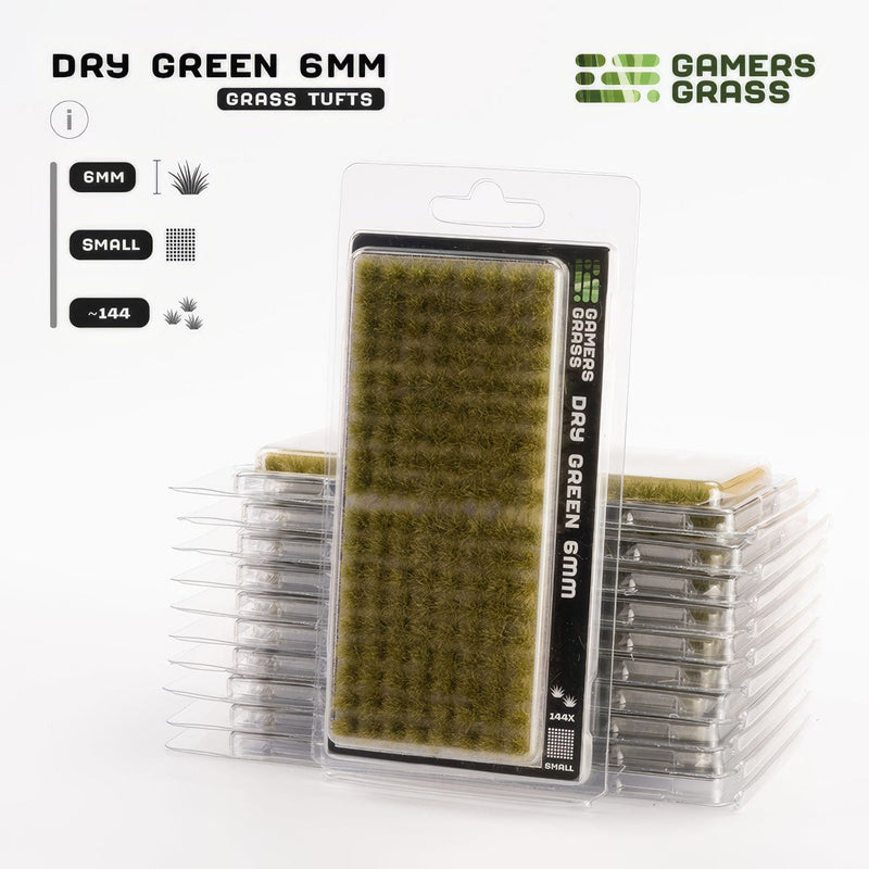Gamers Grass Gamers Grass: 6mm Small Tufts - Dry Green Basing Materials available at Northumbrian Tin Soldier