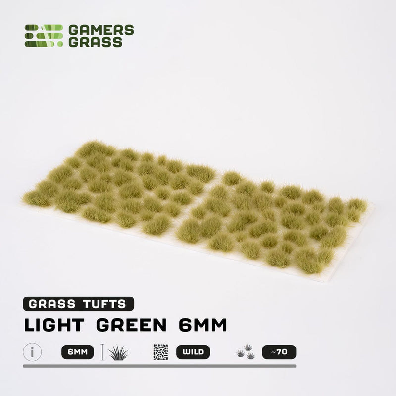 Gamers Grass Gamers Grass: 6mm Wild Tufts - Light Green Basing Materials available at Northumbrian Tin Soldier