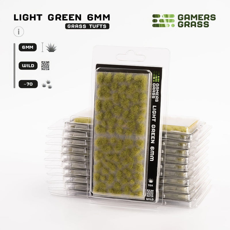 Gamers Grass Gamers Grass: 6mm Wild Tufts - Light Green Basing Materials available at Northumbrian Tin Soldier