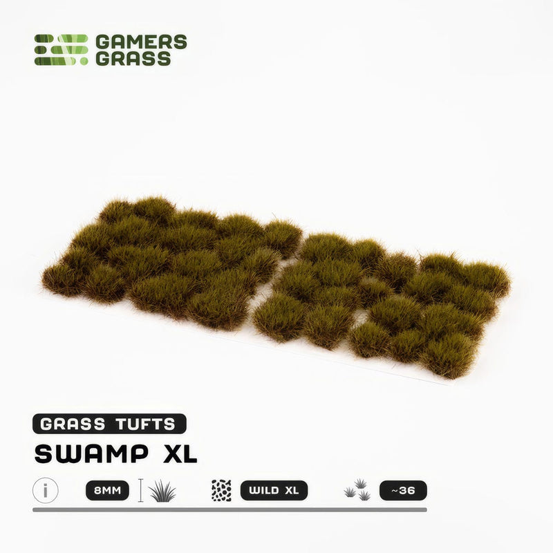 Gamers Grass Gamers Grass: 8mm Wild Tufts - Swamp XL Basing Materials available at Northumbrian Tin Soldier