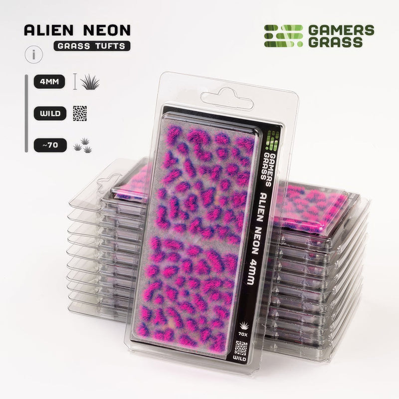 Gamers Grass Gamers Grass: Alien Tufts 4mm - Alien Neon Basing Materials available at Northumbrian Tin Soldier