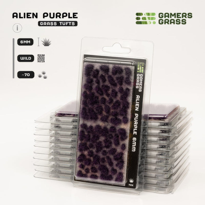Gamers Grass Gamers Grass: Alien Tufts 6mm - Alien Purple Basing Materials available at Northumbrian Tin Soldier