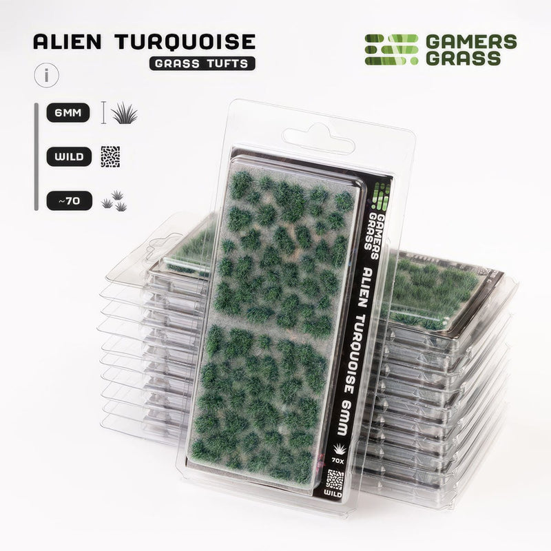 Gamers Grass Gamers Grass: Alien Tufts 6mm - Alien Turquoise Basing Materials available at Northumbrian Tin Soldier