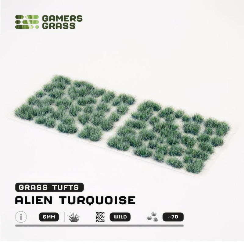 Gamers Grass Gamers Grass: Alien Tufts 6mm - Alien Turquoise Basing Materials available at Northumbrian Tin Soldier