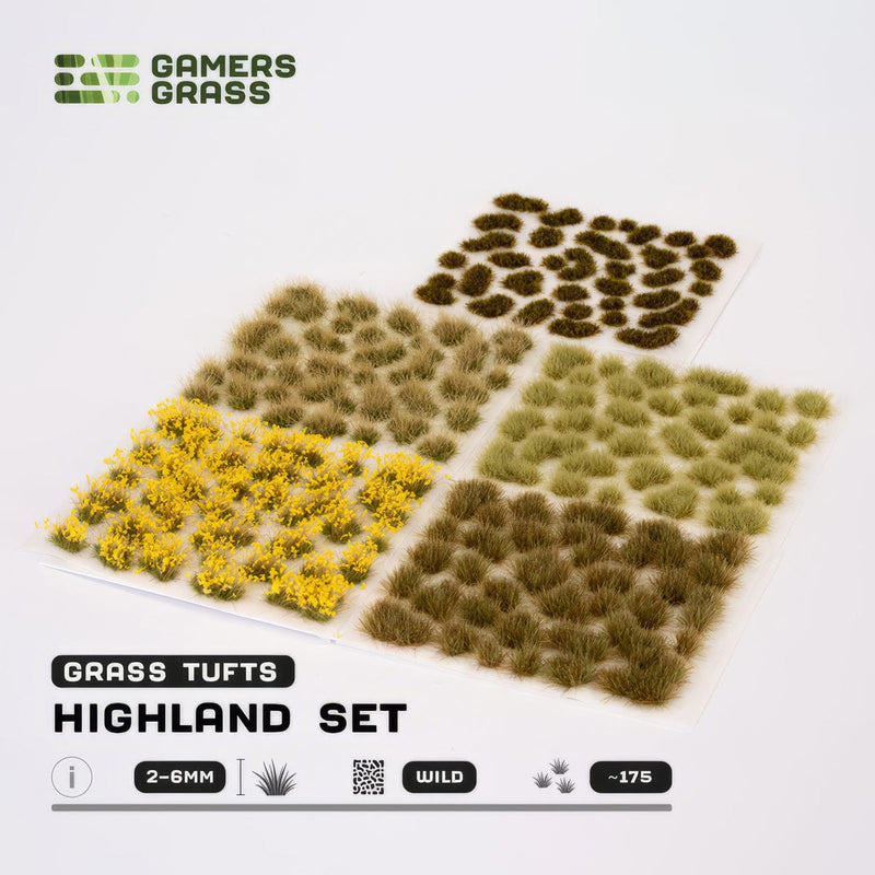 Gamers Grass Gamers Grass: Highland Tuft Set Basing Materials available at Northumbrian Tin Soldier