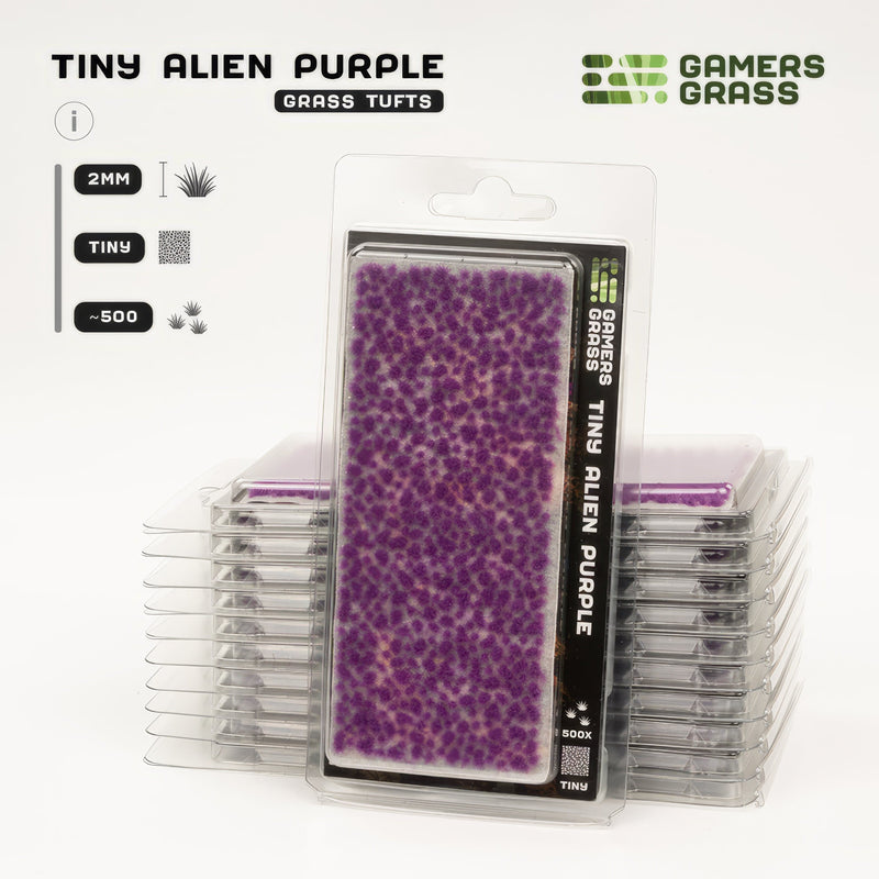 Gamers Grass Gamers Grass: Tiny Tufts Alien Purple Basing Materials available at Northumbrian Tin Soldier