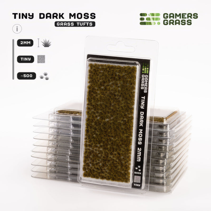 Gamers Grass Gamers Grass: Tiny Tufts Dark Moss Basing Materials available at Northumbrian Tin Soldier