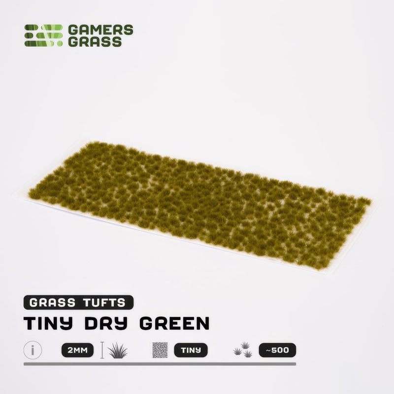 Gamers Grass Gamers Grass: Tiny Tufts Dry Green Basing Materials available at Northumbrian Tin Soldier