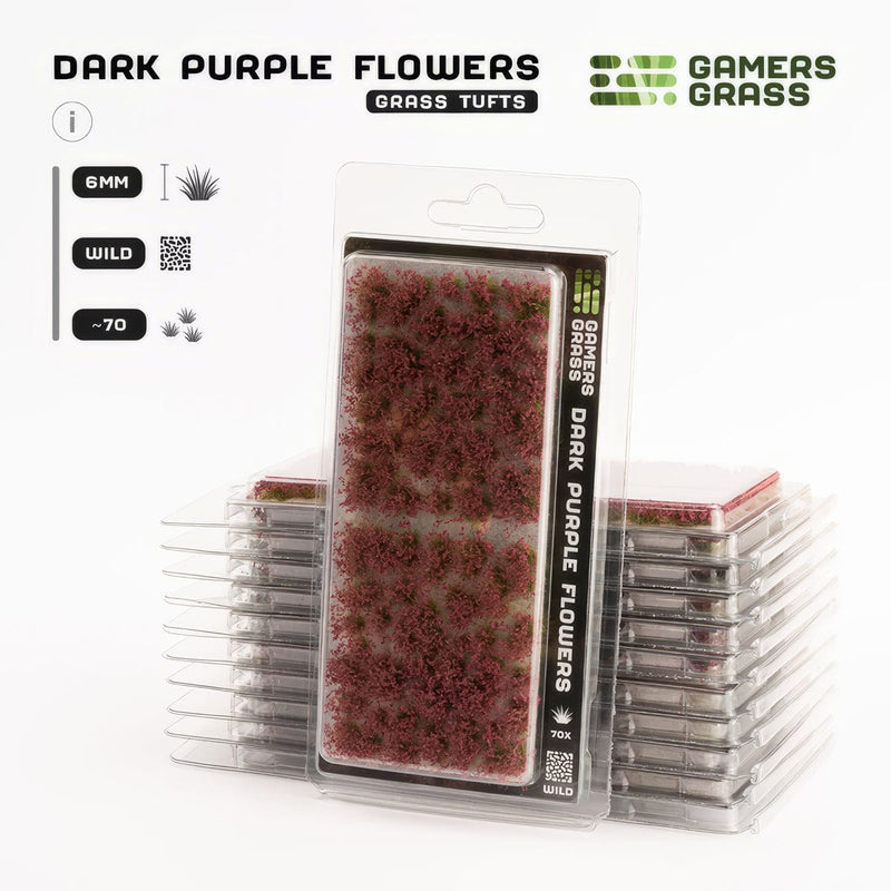 Gamers Grass Gamers Grass: Wild Flowers - Dark Purple Flowers Basing Materials available at Northumbrian Tin Soldier