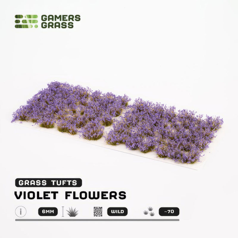 Gamers Grass Gamers Grass: Wild Flowers - Violet Flowers Basing Materials available at Northumbrian Tin Soldier